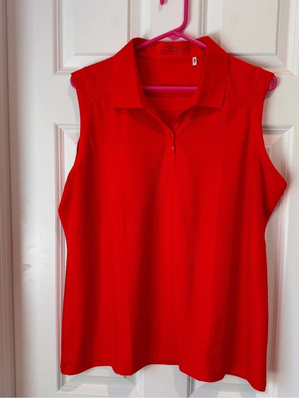 Lopez - Nancy Lopez‎ Women’s Golf Polo Shirt DeLux Dri - XL - Red